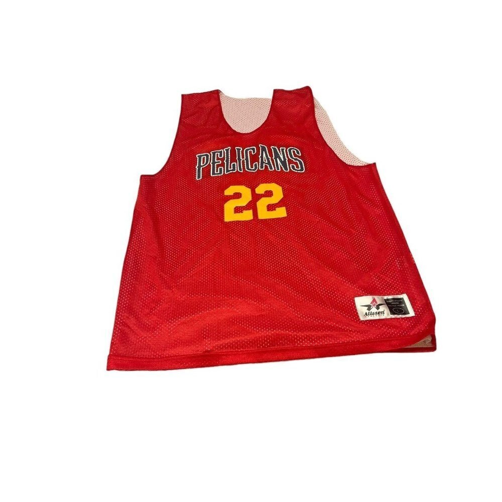 Men's New Orleans Pelicans Red Basketball Jersey #22 Large